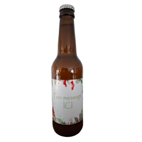 etiquette personnalisée noel, biere artisanale, coffret cadeau noel