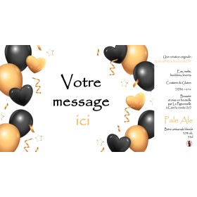 anniversaire ballons, message personnel anniversaire