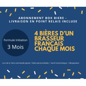 abonnement box bieres artisanales françaises, box biere, 4 bieres pendant 3 mois