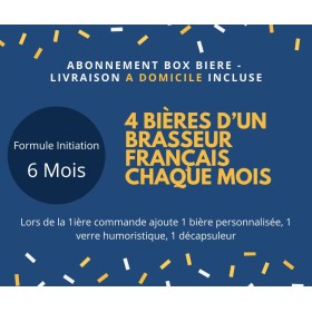 abonnement box bieres artisanales françaises, box biere, 4 bieres pendant 3 mois