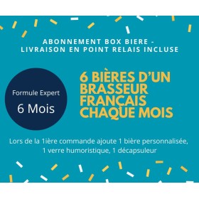 abonnement box bieres artisanales françaises, box biere, 6 bieres pendant 6 mois