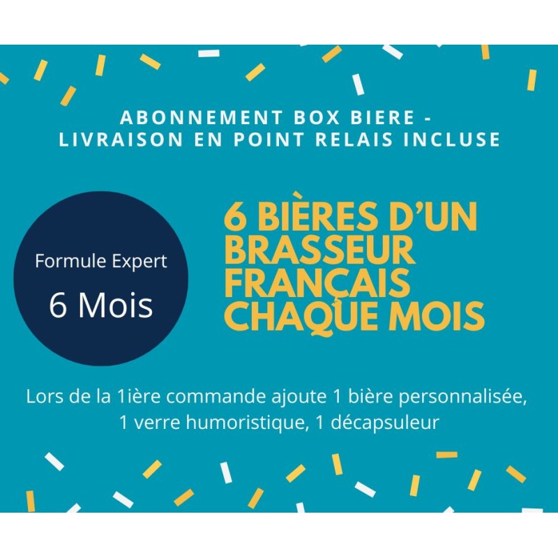 abonnement box bieres artisanales françaises, box biere, 6 bieres pendant 6 mois