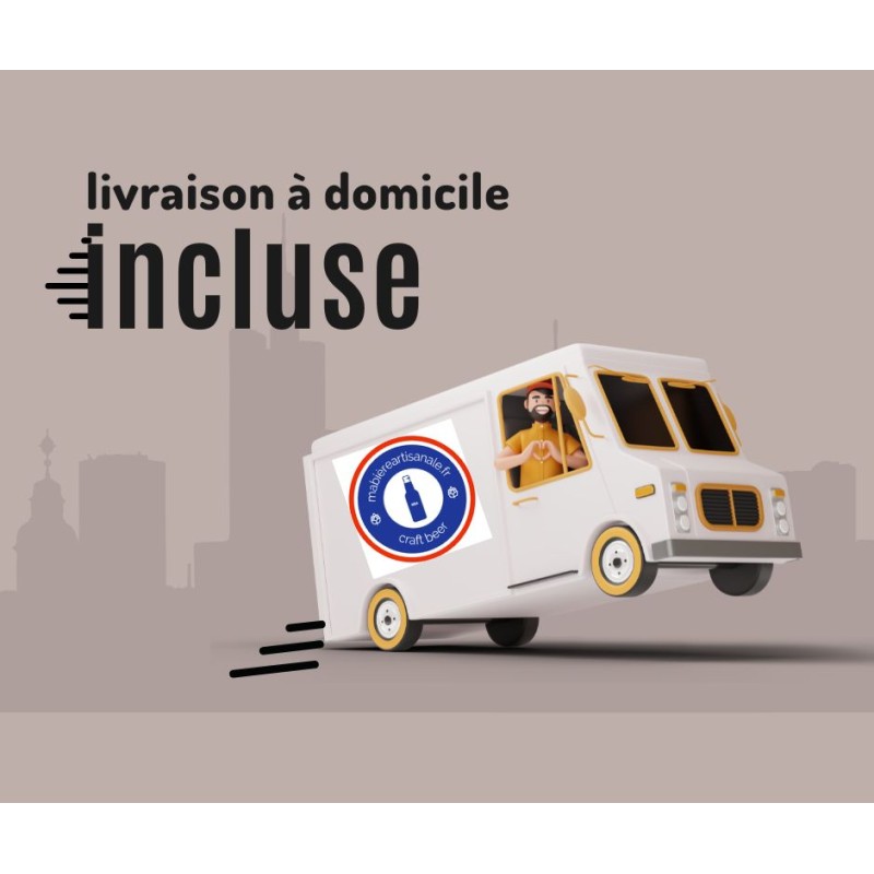 livraison à domicile INCLUSE, transporteur DPD